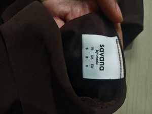Savana Chic Brown Batwing Sleeve Top