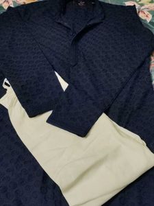 Men's Navy Blue Kurta