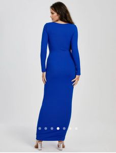 Sexy Cobalt Blue Maxi Dress