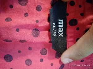Vibrant Red Polka Dot Button-Up Shirt