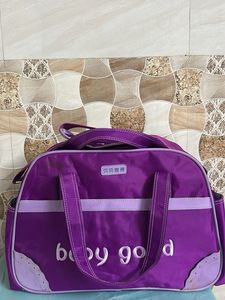 Purple "baby good" Travel Bag
