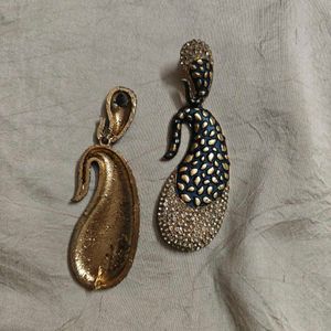 Designer paisley earrings