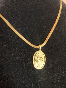Tree pendant Snake Chain Antitarnish