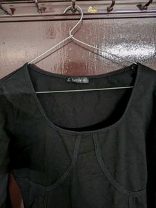 SHEIN Black Long Sleeve Bodysuit