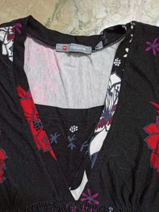 Madame Floral Frock-Style Tunic Top