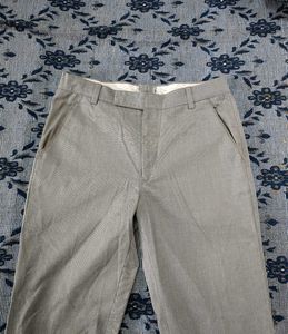 men silver formal pant