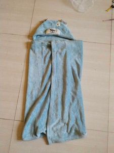 Cute Hooded Baby Towel Poncho