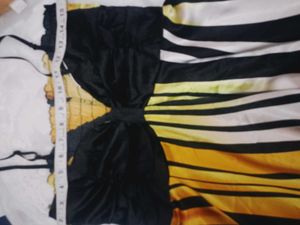 Stunning Black &amp; Yellow Striped Maxi Dress