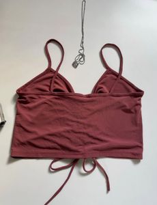 Ruched Drawstring Crop Top