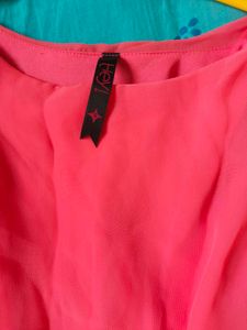 Chic Pink Maxi Dress with Belt