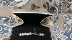 Chic Quilted White Crossbody Bag