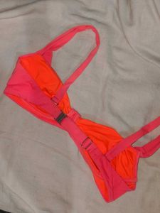 Vibrant Coral Bikini Top