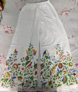White Kurti And Palazzo Set 😍
