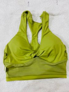 💚 Olive Green Twist Front Crop Top 💚