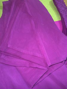 Beautiful Purple Embroidered suit set