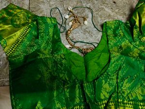 Stunning Orange &amp; Green Lehenga Choli Set