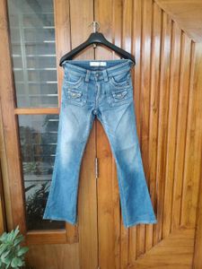 Vintage Blue Bootcut Flare Jeans