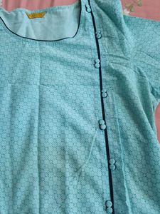 Blue Printed Kurta Aurelia XXL