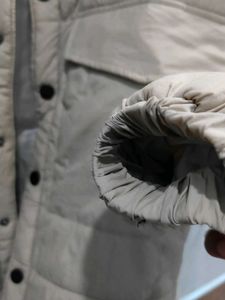 SNITCH Stylish Beige Puffer Jacket