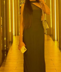Elegant Navy Blue Evening Dress