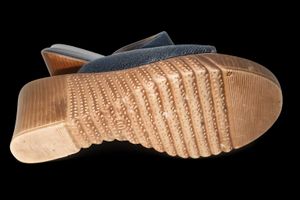 Women's Casual Black Wedge Sandal