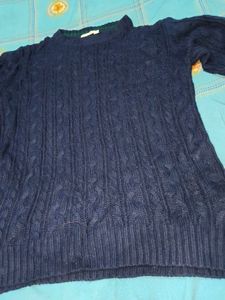 Navy Blue Cable Knit r and green sweaters 2
