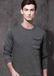 Roadster Charcoal Grey Solid Sweatshirt