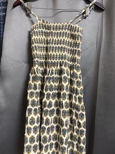 Boho Smocked Waist Maxi Dress