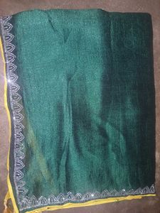 NEW Fancy saree with Work blouse piece