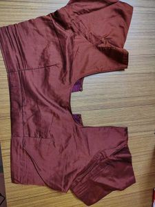 Elegant Maroon Silk Blouse