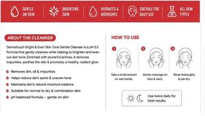 Dermatouch Bright &amp; Even Skin Tone Gentle Cleanser