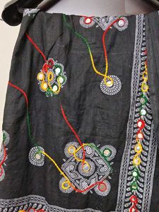 Embroidered Dupatta with Mirror Work