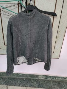 Stylish Grey Button-Up Jacket