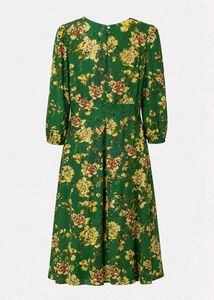 Floral Green Dress