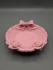 Blush Bow &amp; Rose Jewellery Dish Set