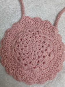 Crochet Daisy Circle Bag