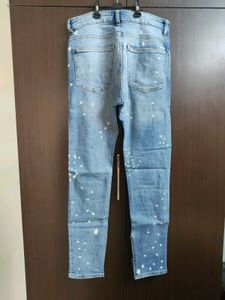 H&amp;M Stylish Ripped &amp; Splatter Jeans