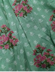 Light Green Floral Print Kurta