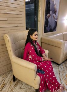 Elegant Rani pink heavy Embroidered suit