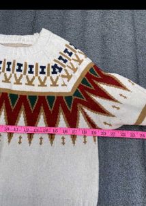 Patterned Knit Pullover