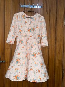 Charming Floral Print Dress