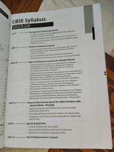 CBSE Class 12 Physical Education Sample Papers