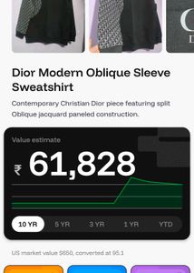 Dior Modern Oblique Sleeve Sweatshirt
