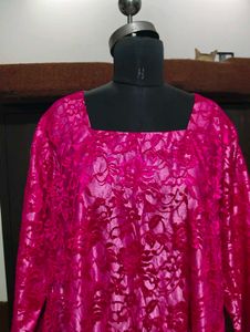 Vibrant Pink Lace Dress
