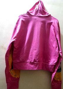 🎀Unique Graphic Print Crop Hoodie