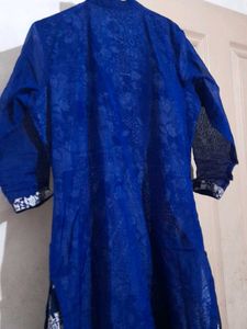 Royal Blue Embroidered Kurta