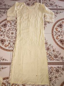 Elegant Lemon Yellow Gota Embroidery Suit Set