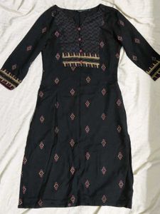 BLACK CLASSY WEAR KURTA