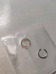 Gold & Silver Plated Nose Pins Combo