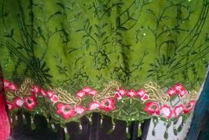 Green Embroidered Kurta